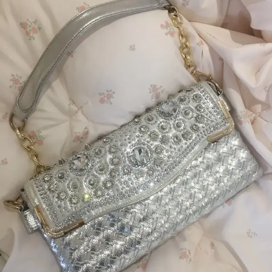 vintage silver bag