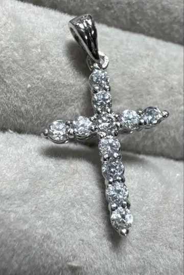 고급 지르코니아 크로스 목걸이 탑