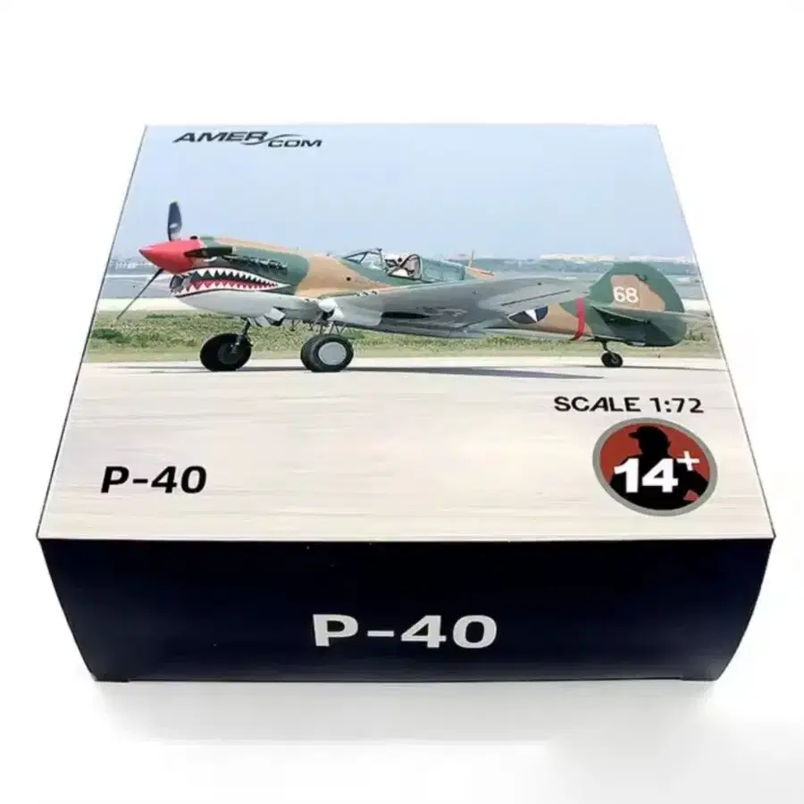 (금속) 플라잉 타이거 P-40C 전투기 모델(피규어) 팝니다.