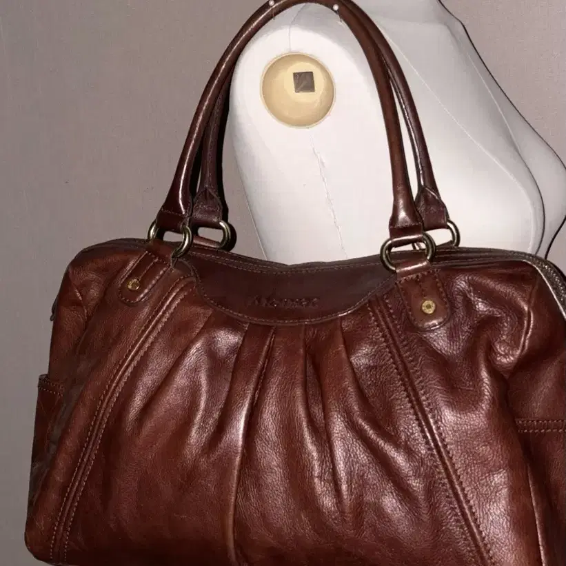 Monsac Brown Leather Vintage Bag