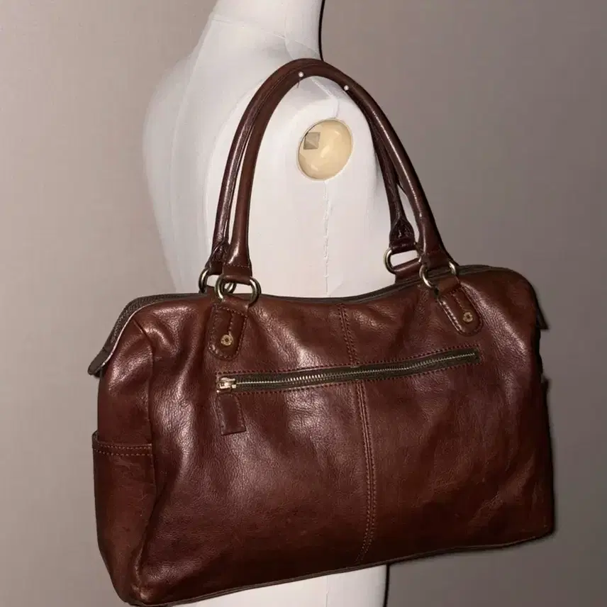 Monsac Brown Leather Vintage Bag