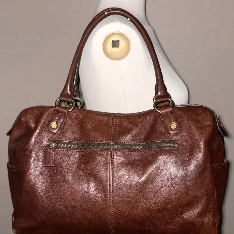 Monsac Brown Leather Vintage Bag