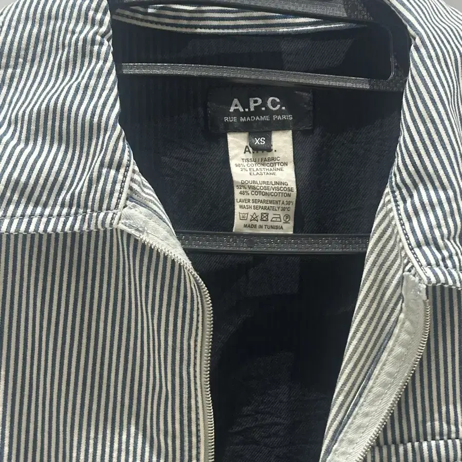 Apc 아페쎄 면자켓 xs