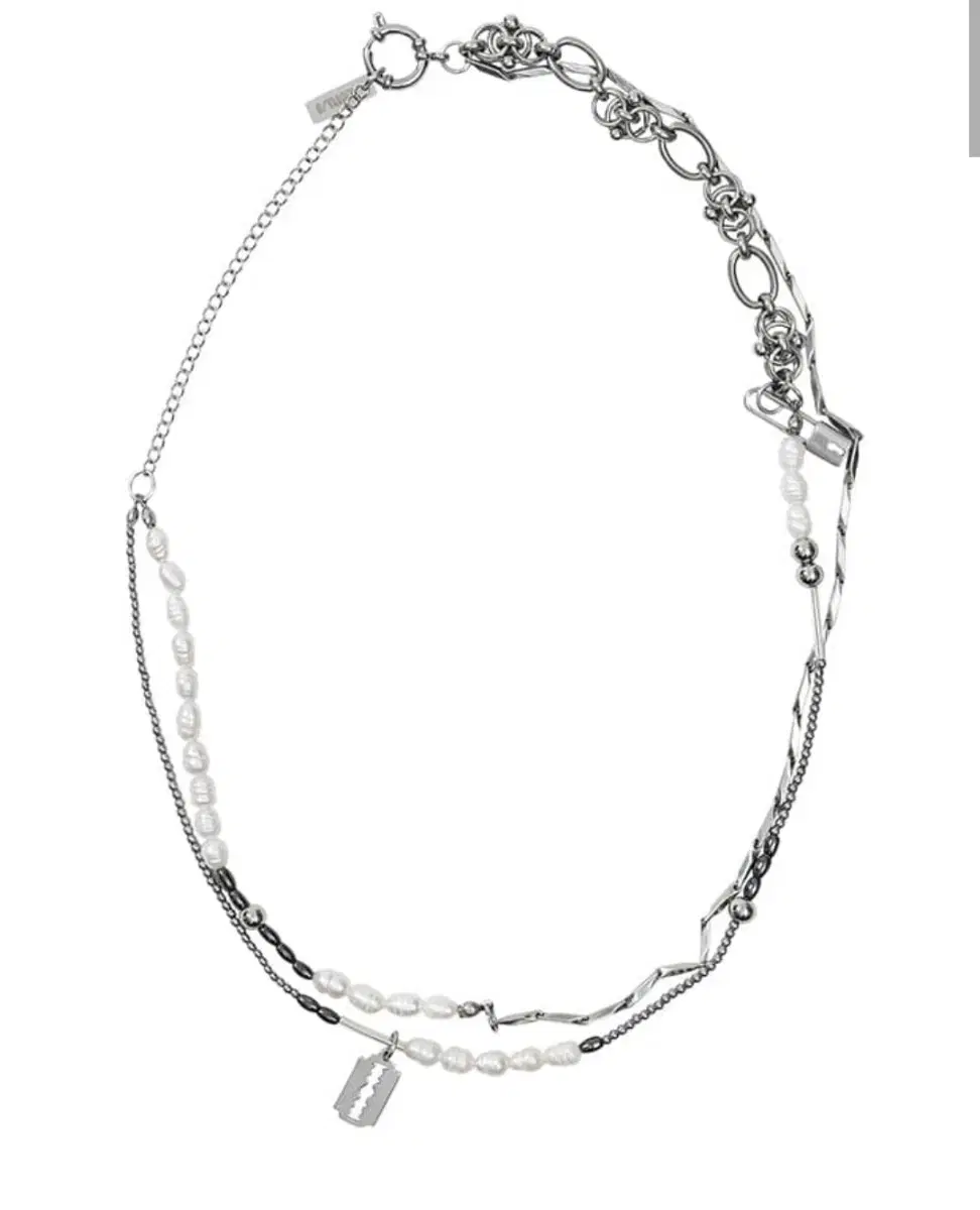 White Pearl Necklace [SILVER]