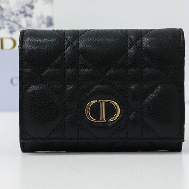 Dior Caro Glycine 카드 지갑