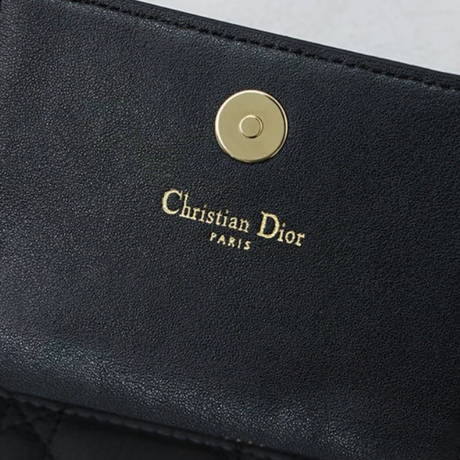 Dior Caro Glycine 카드 지갑