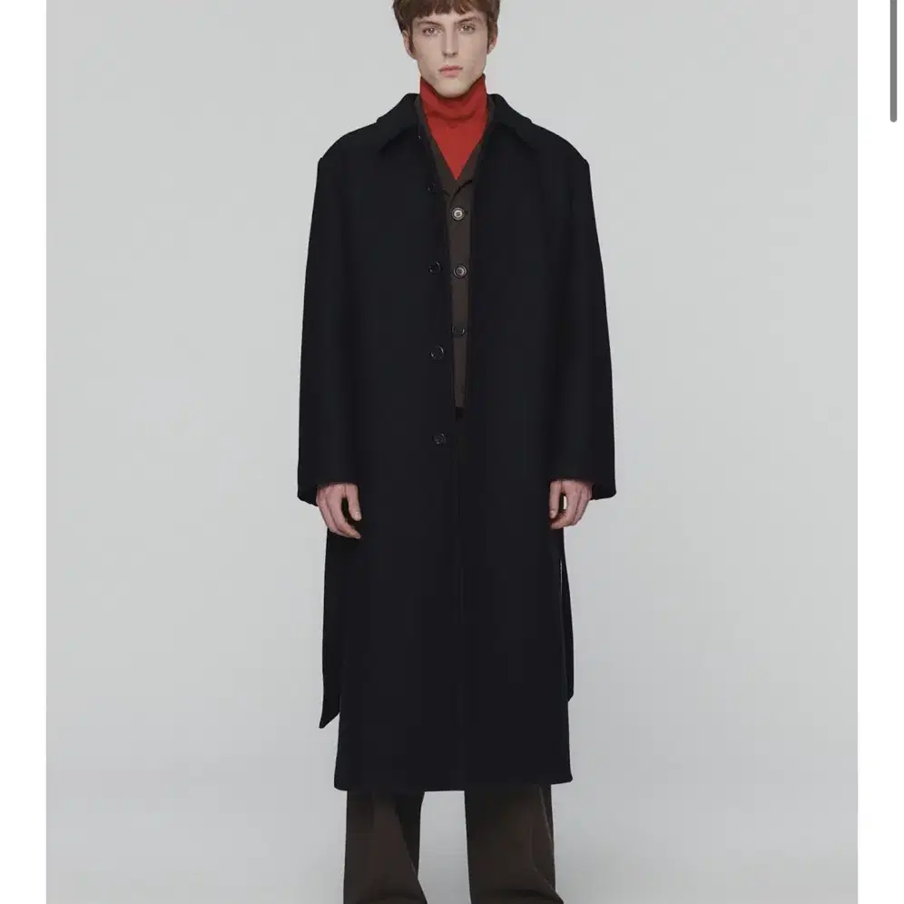 아모멘토 24FW 싱글코트 블랙 M 배송지변경