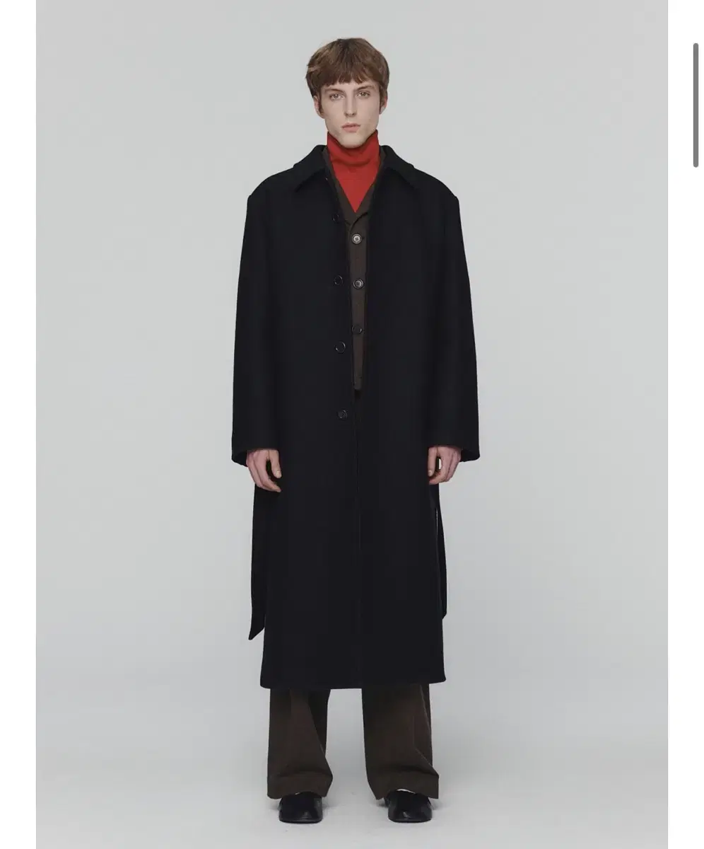 아모멘토 24FW 싱글코트 블랙 M 배송지변경