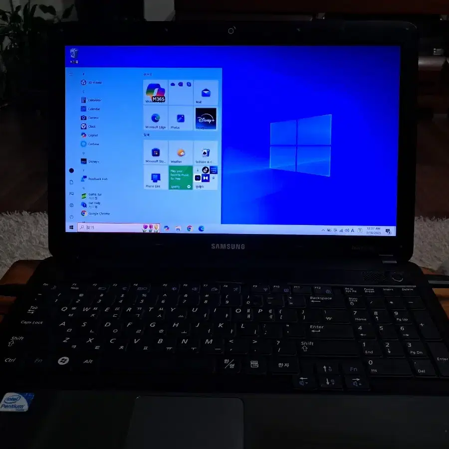 삼성 15.6" 노트북 6GB,HDD250GB,WINDOW10부품용