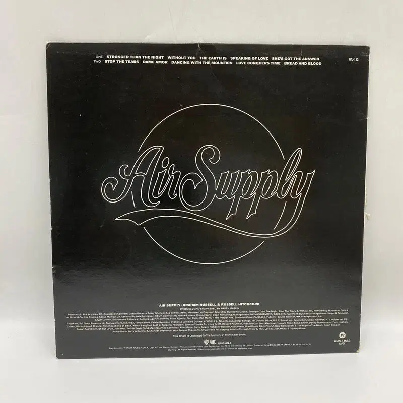 AIR SUPPLY LP / AA5114