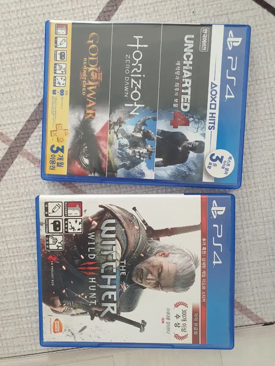 ps4 위처3, horizon&uncharted4 일괄 2.5만