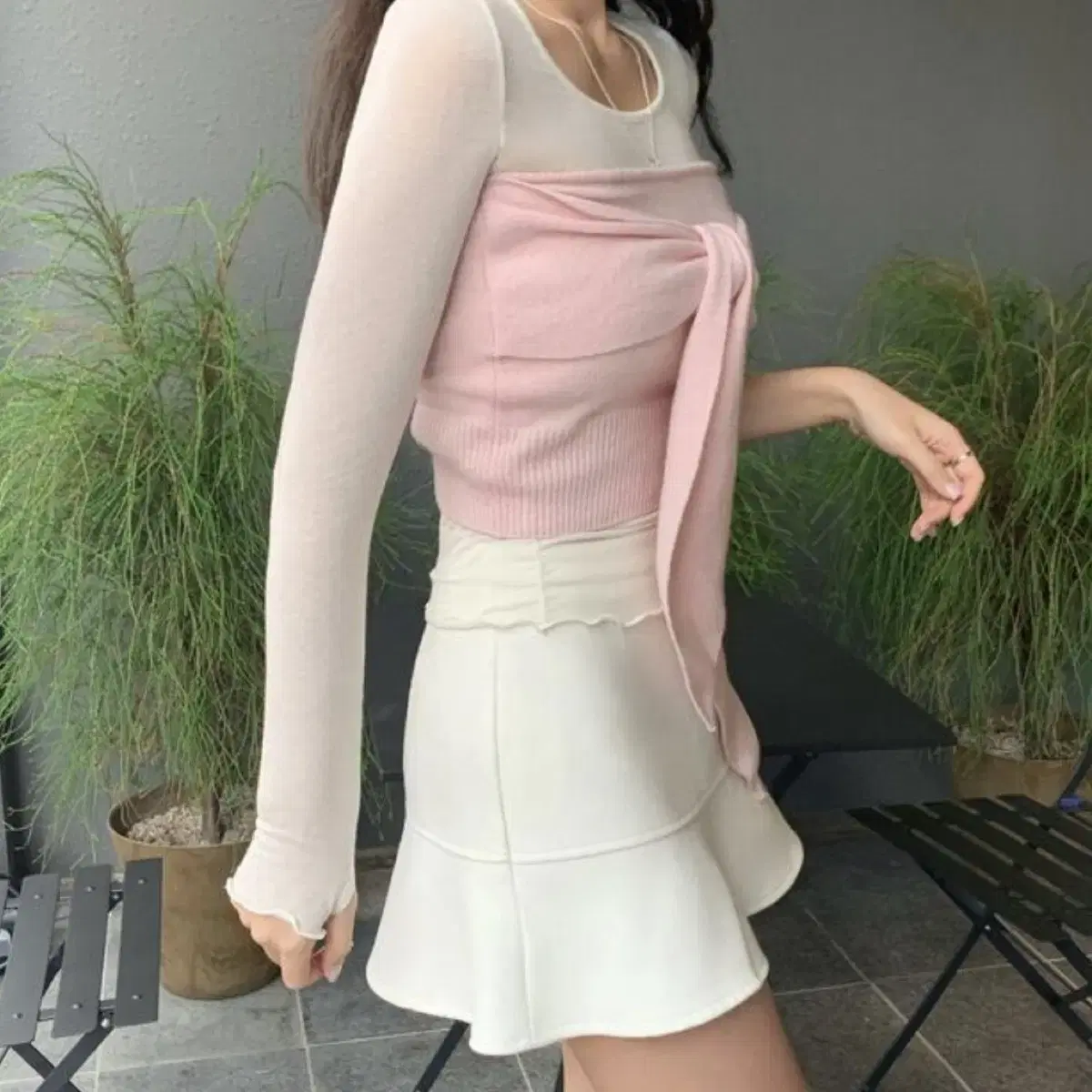 샵시예 siye wool peach skirt 울 피치 스커트