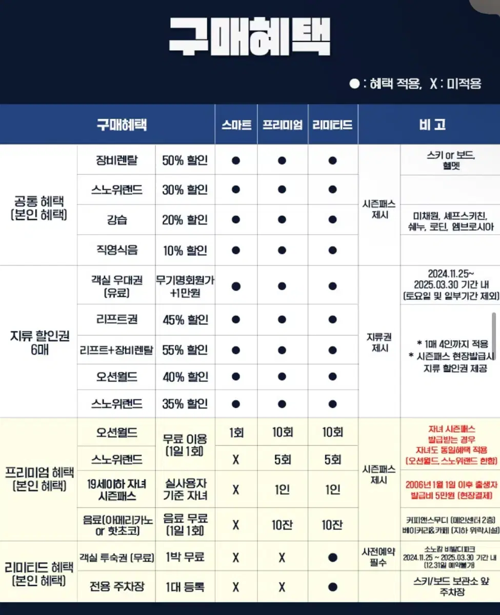 비발디파크 스키장 시즌권 양도합니다