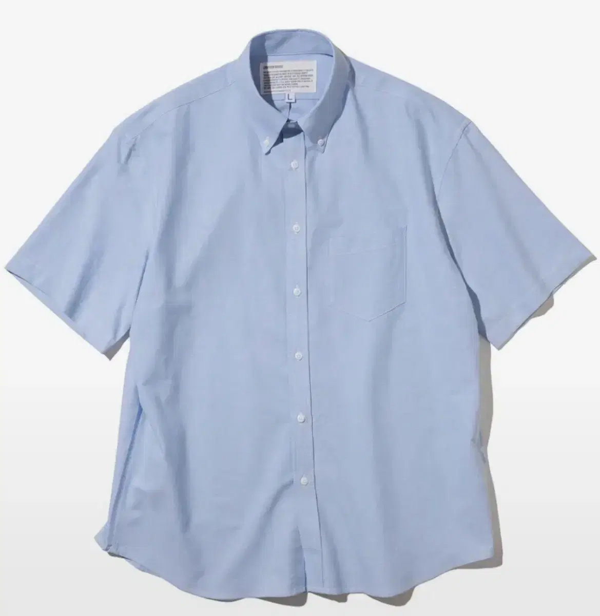 유니폼브릿지 oxford bd short shirts blue