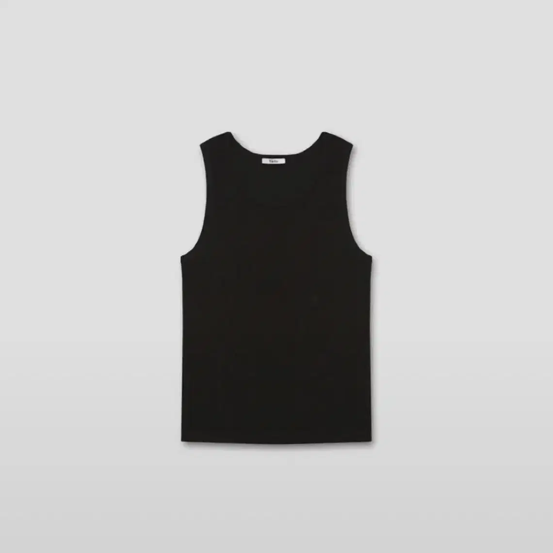 타일레 INSIGNIA RIB SLEEVELESS TOP 블랙