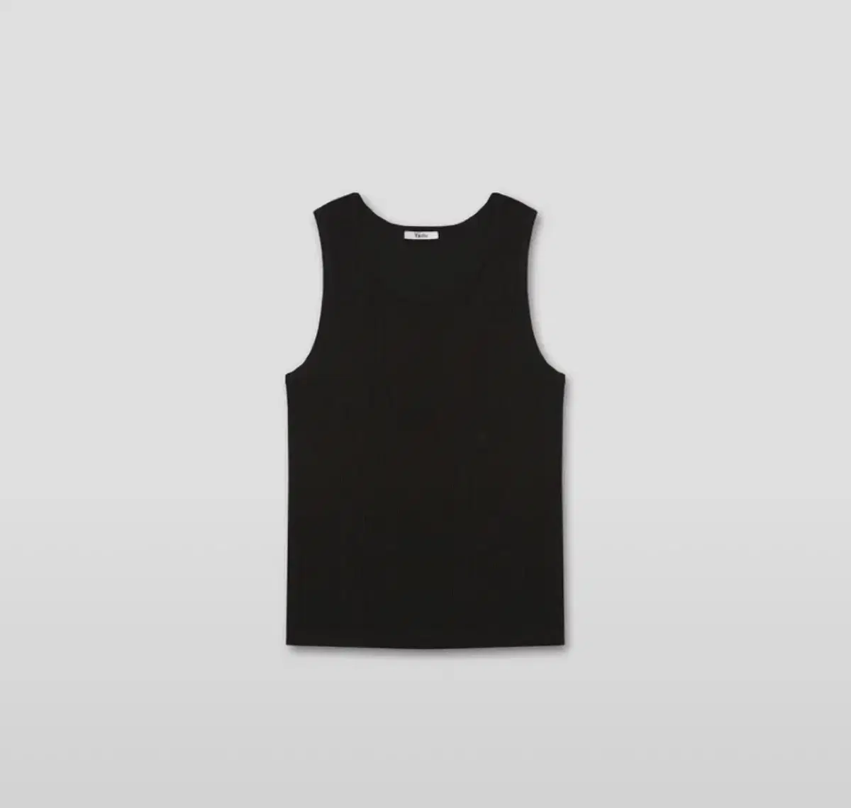 타일레 INSIGNIA RIB SLEEVELESS TOP 블랙