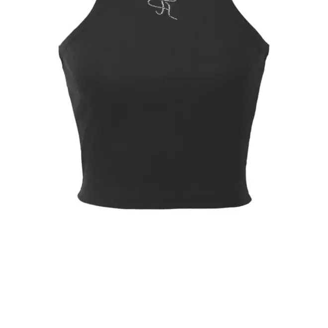 쓰리타임즈 Jewel tank top cropped length s