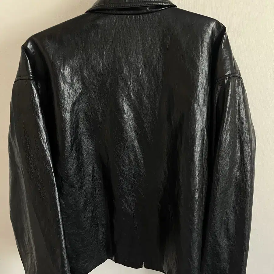 낫띵에브리띵 vegan leather jacket in black