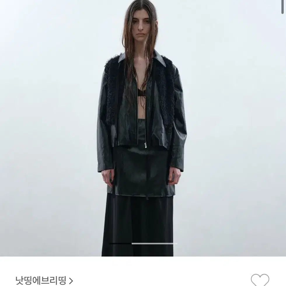 낫띵에브리띵 vegan leather jacket in black