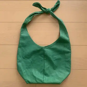 앰퍼샌드 원 숄더백 토트백 가죽 그린 무지