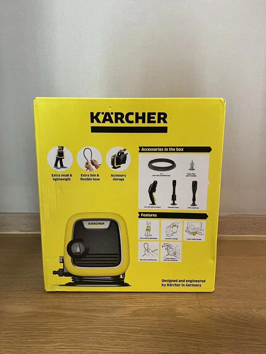 German Karcher mini high-pressure washer, sealed