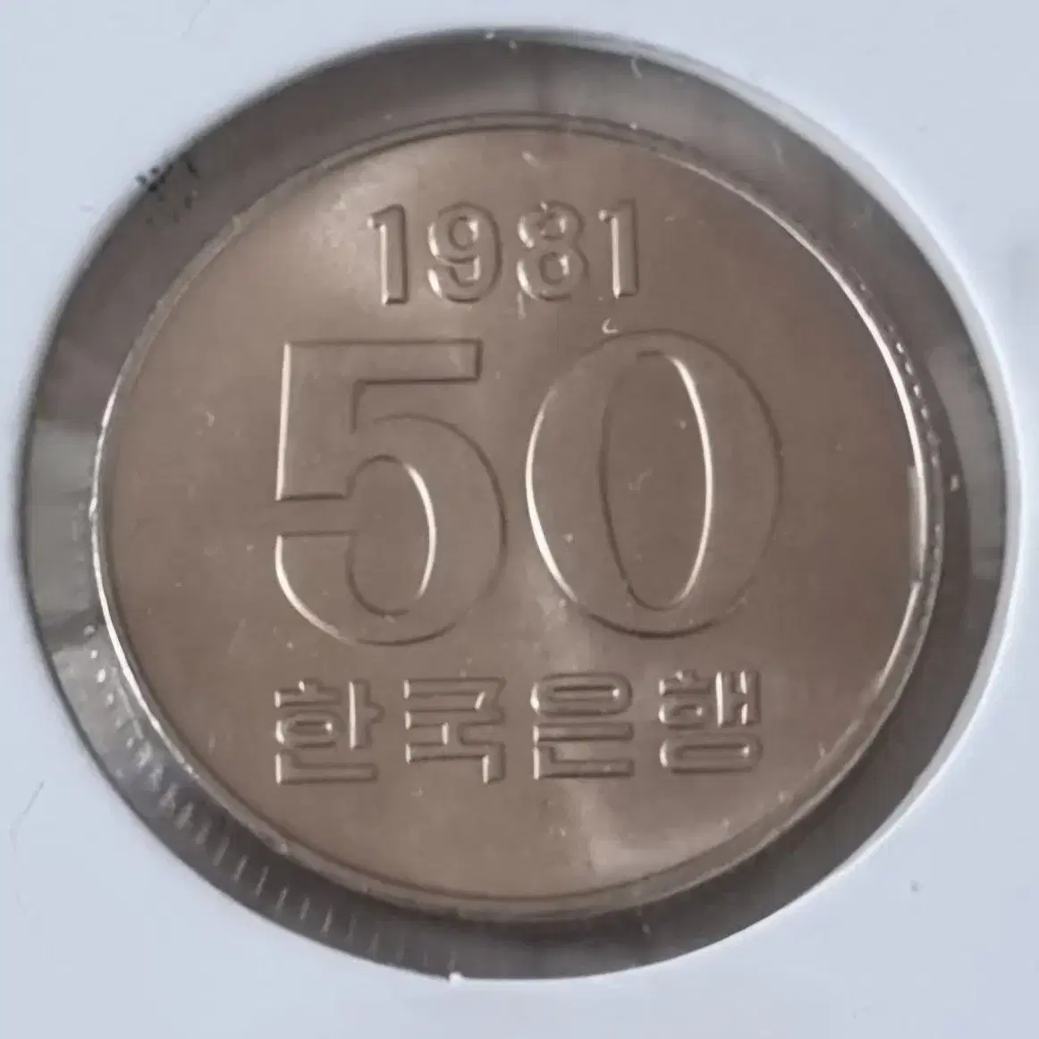 미사용 1981년 50원 동전을 판매 합니다