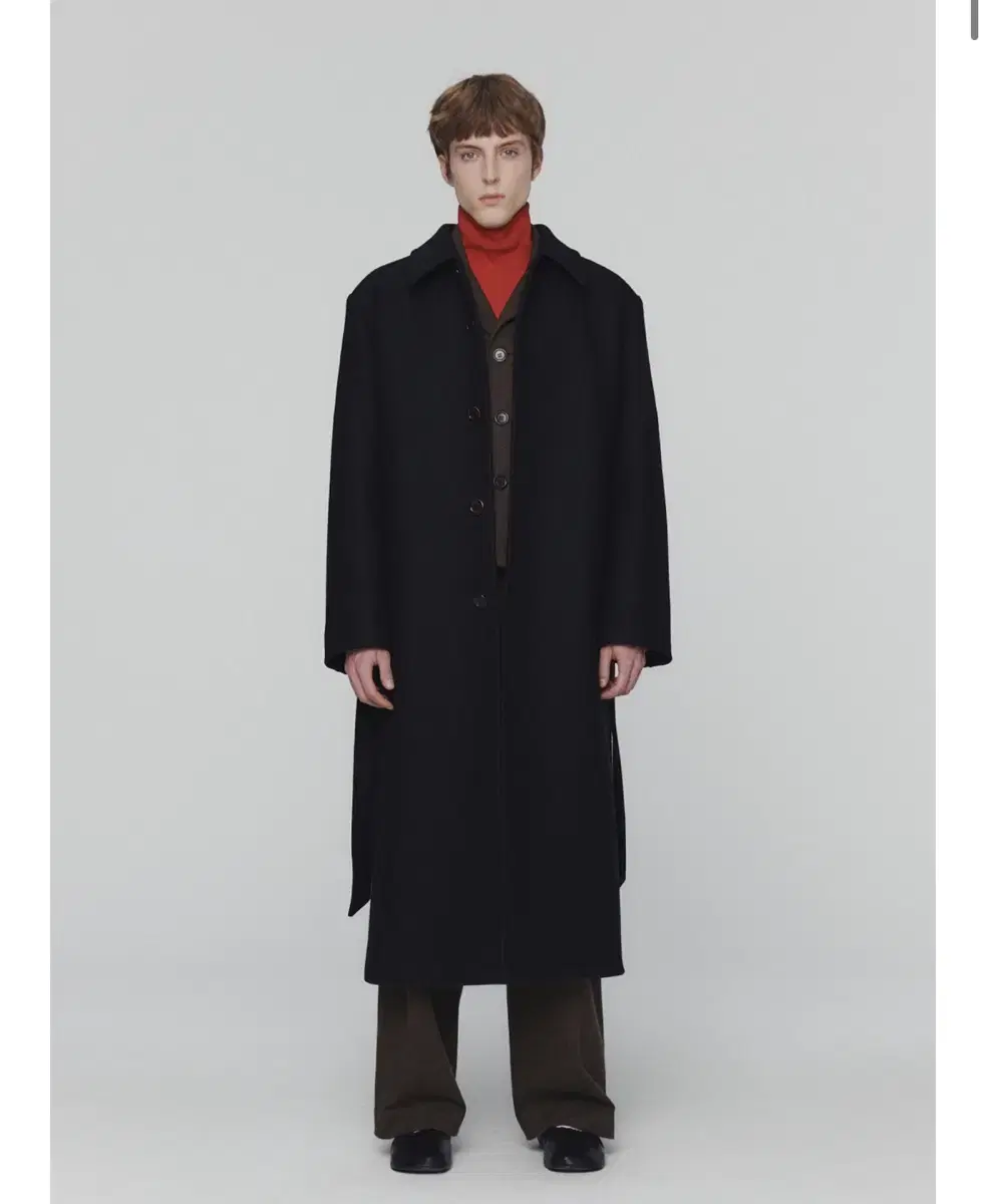 아모멘토 24FW 싱글코트 블랙 M 배송지변경