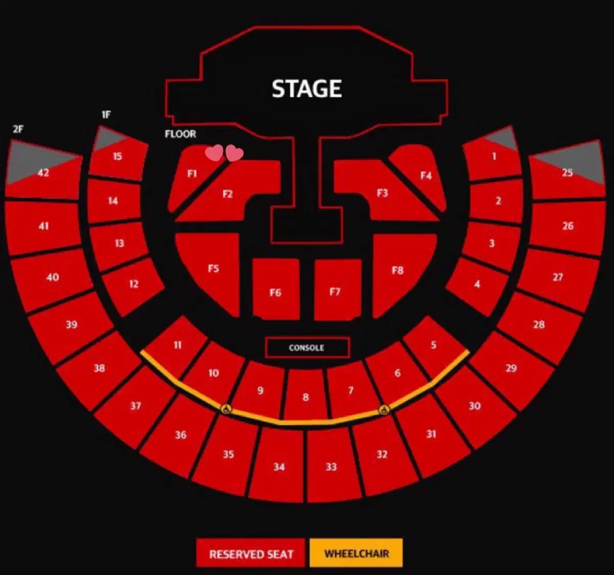 베이비몬스터 콘서트 F1구역 1열