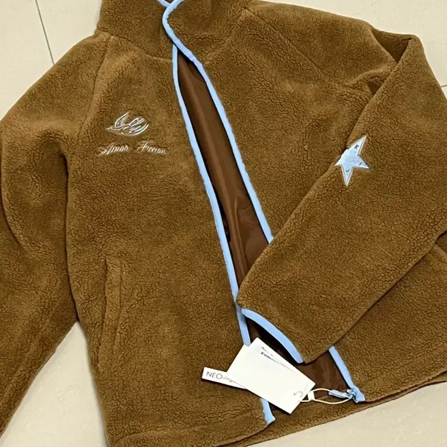 기준 Dove Fleece Jacket UNISEX Brown 새상품