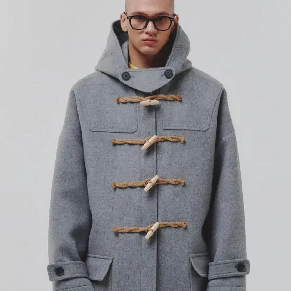 메인부스 Oversized Duffle Coat(GRAY) 사이즈2