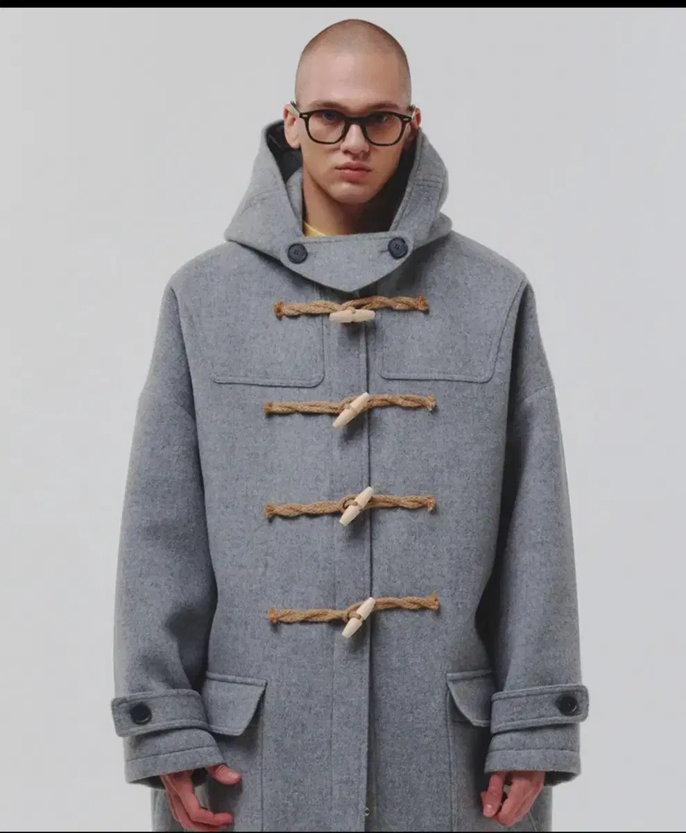 메인부스 Oversized Duffle Coat(GRAY) 사이즈2