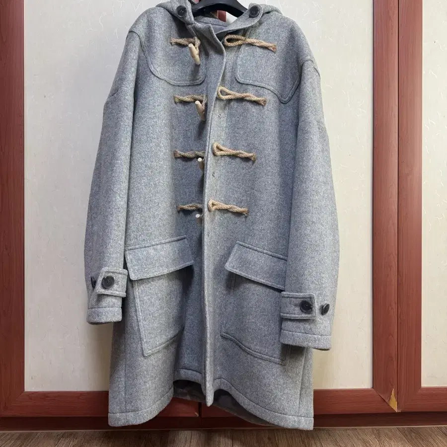 메인부스 Oversized Duffle Coat(GRAY) 사이즈2