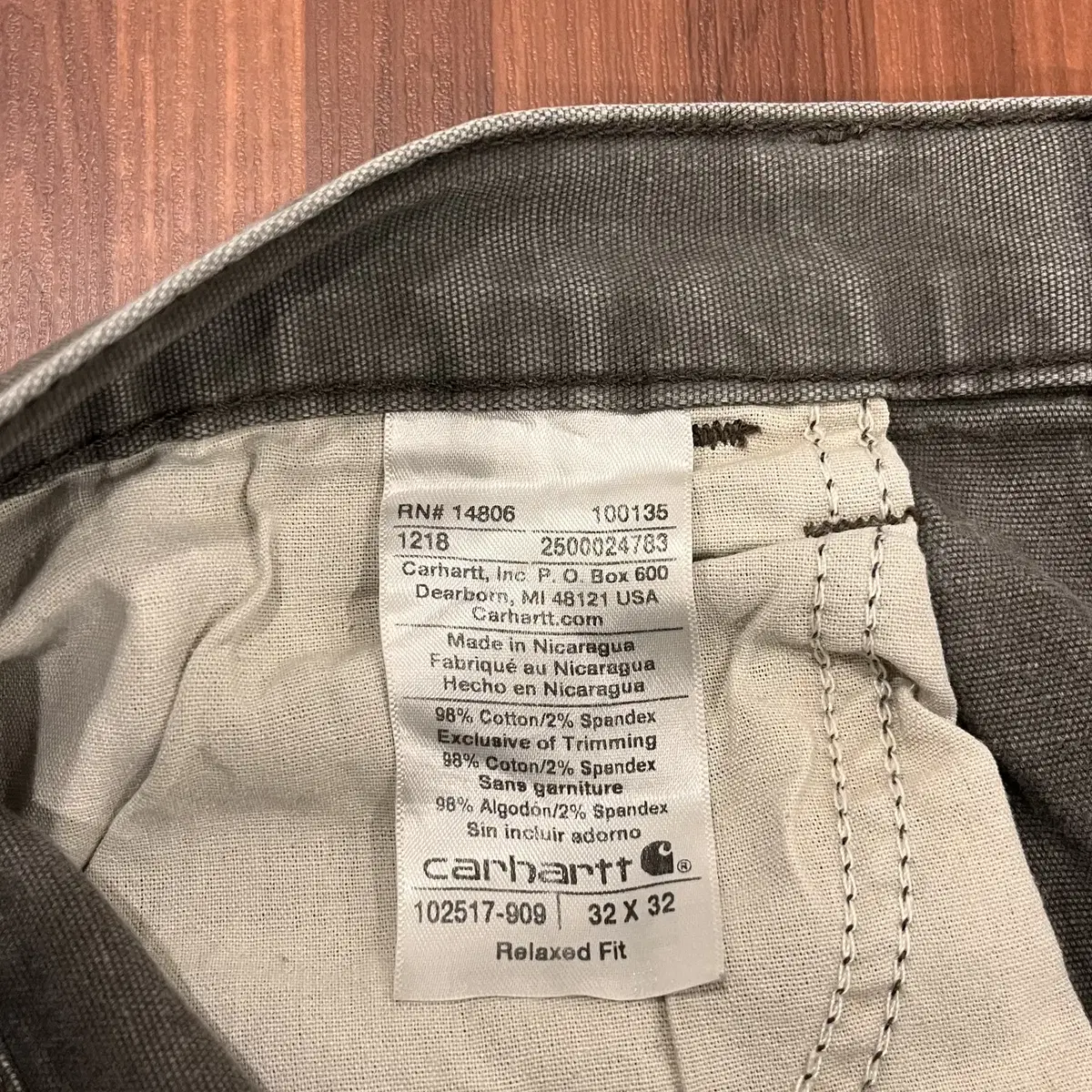 Carhartt 칼하트 워크 팬츠 (32inch)