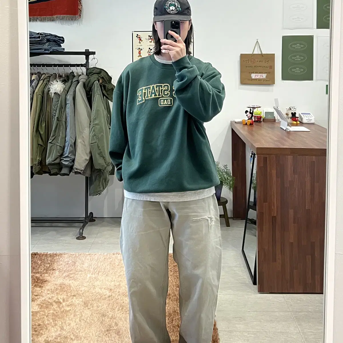 00s Carhartt 칼하트 던가리핏 싱글니 카펜터 워크 팬츠