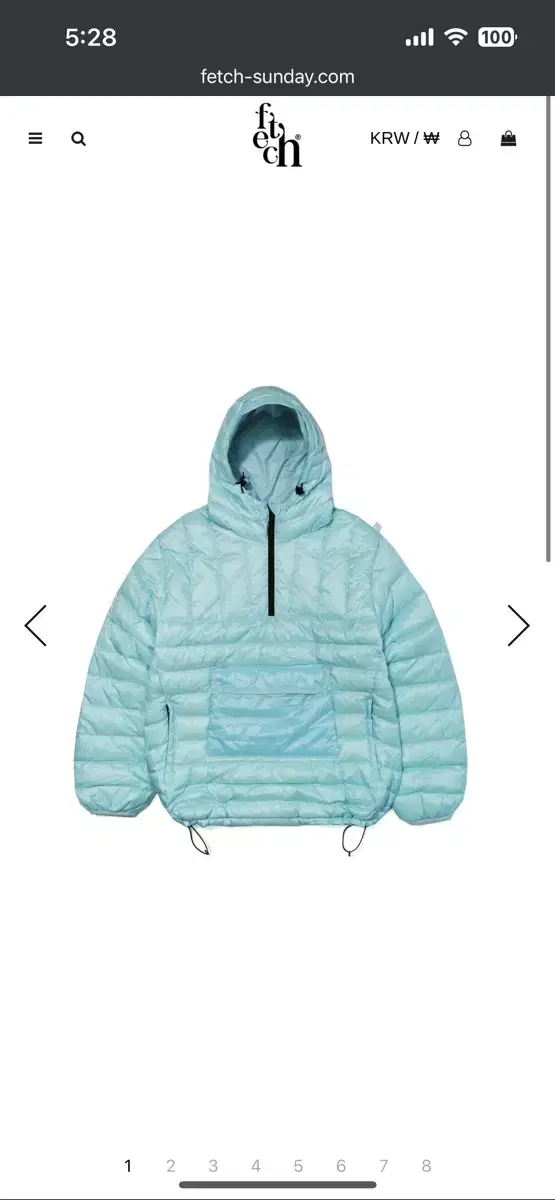 Fetch 페치 polish goose ghost anorak