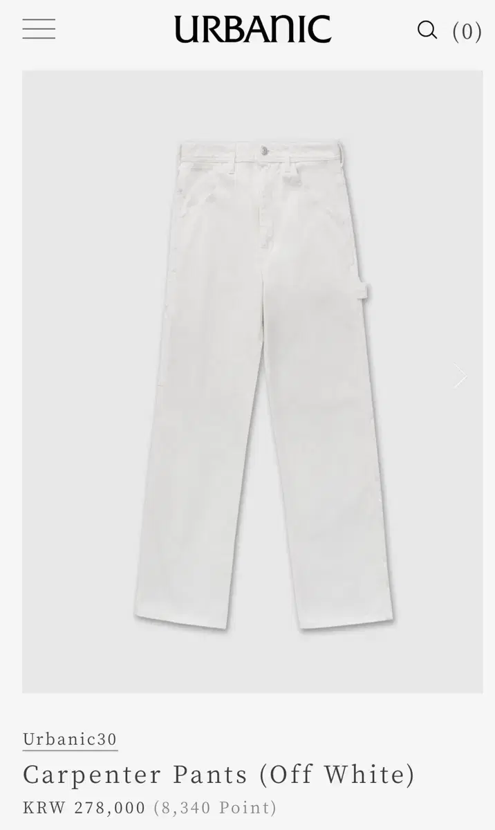 얼바닉 Carpenter Pants M사이즈