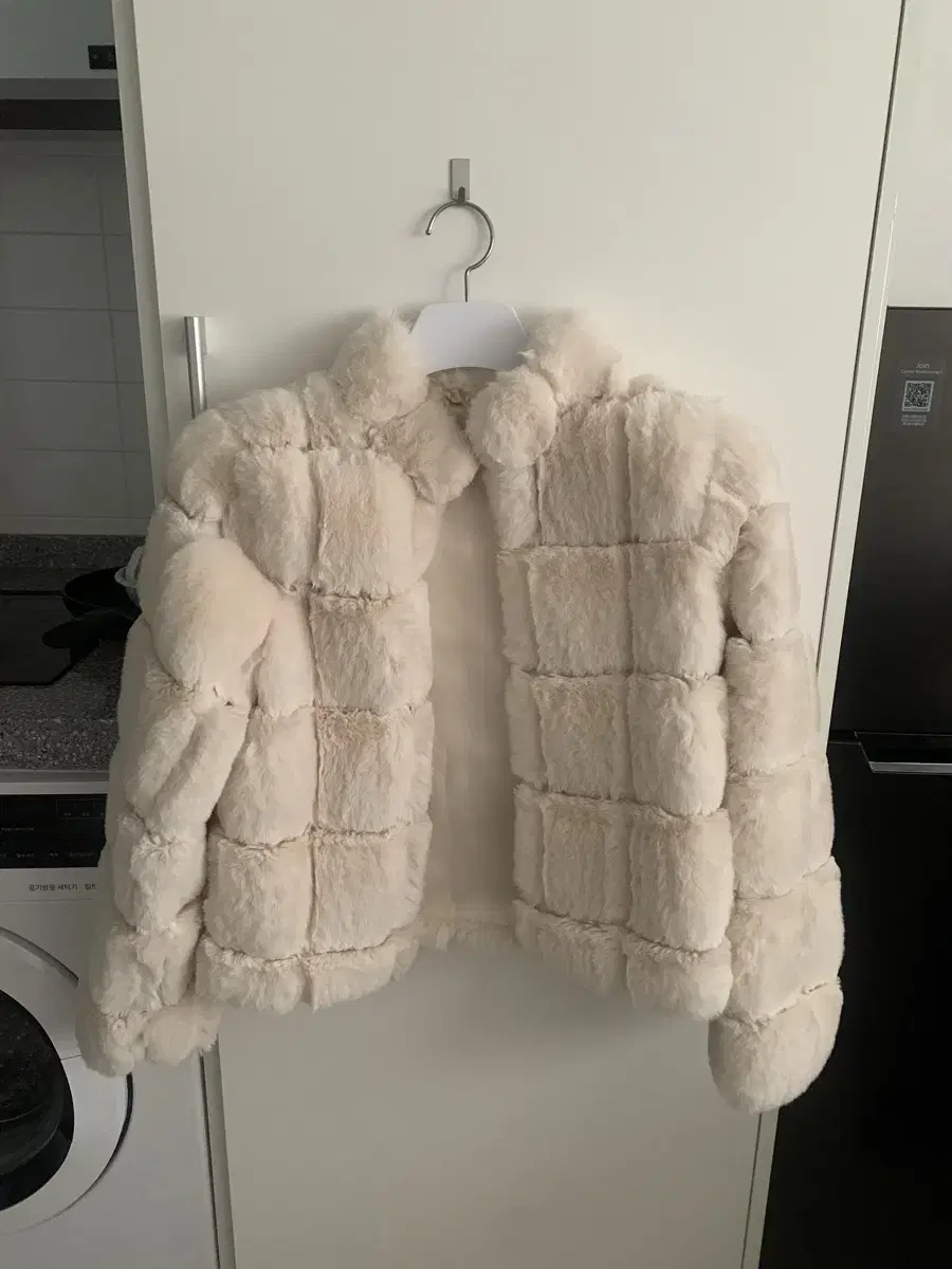 Imported clothing) High-end faux fur blouson jacket faux fur