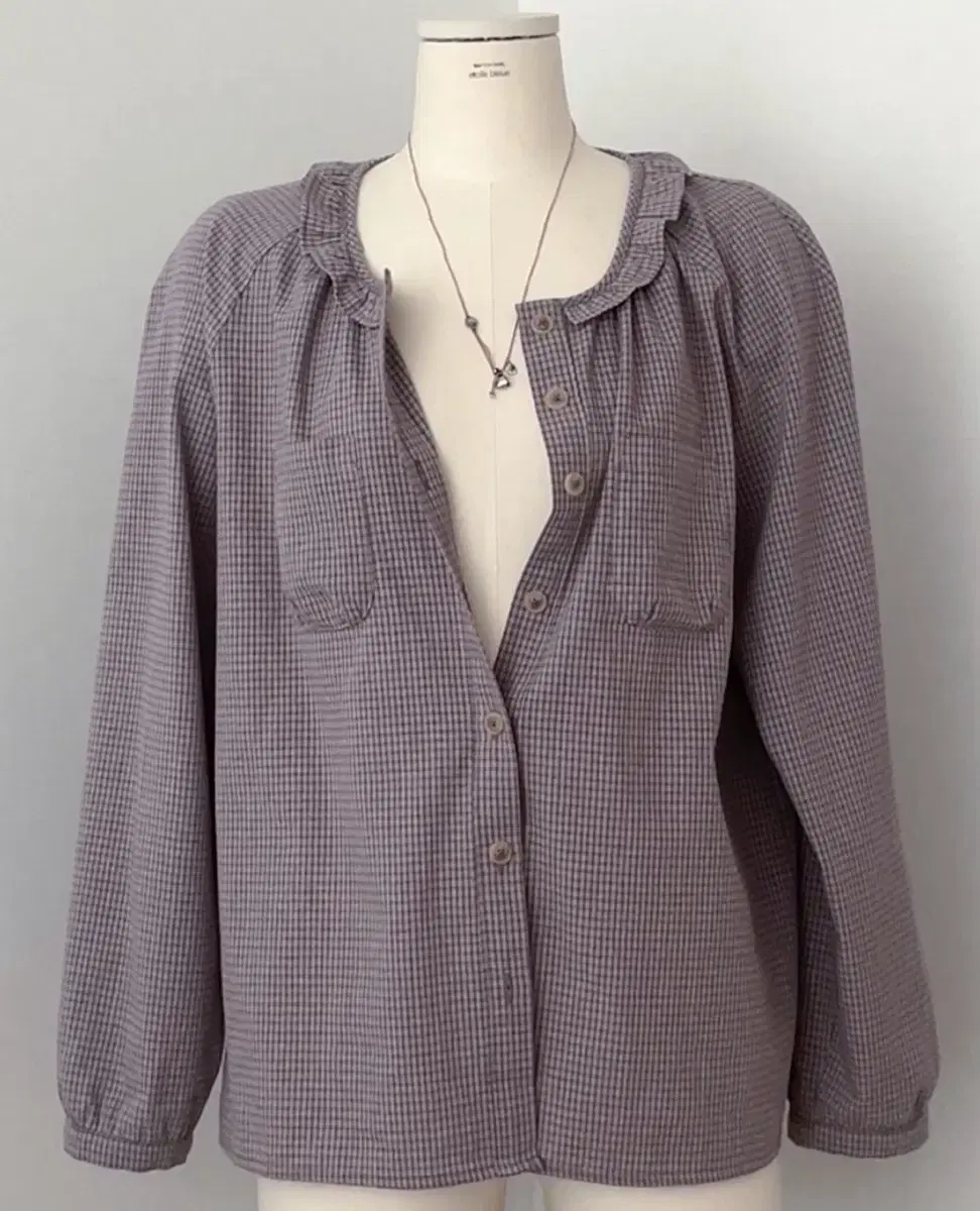 (새상품) 에뜨왈블뤼 etoilebleue mauve blouse 블라우