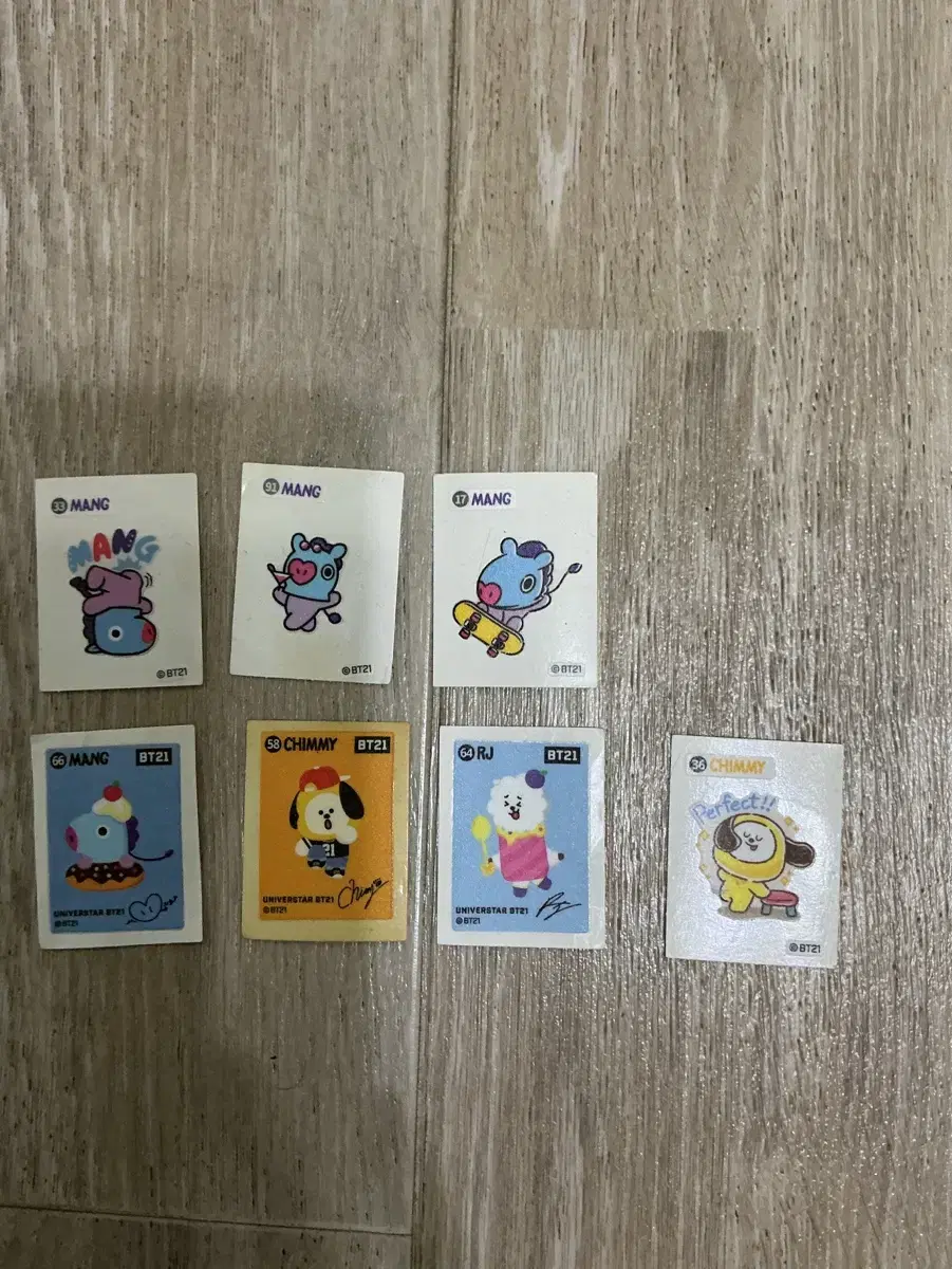 Bt21 띠부씰 일괄