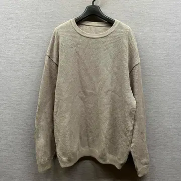 CREPUSCULE 크레이프스큐어 코튼 니트 트레이닝복 크루