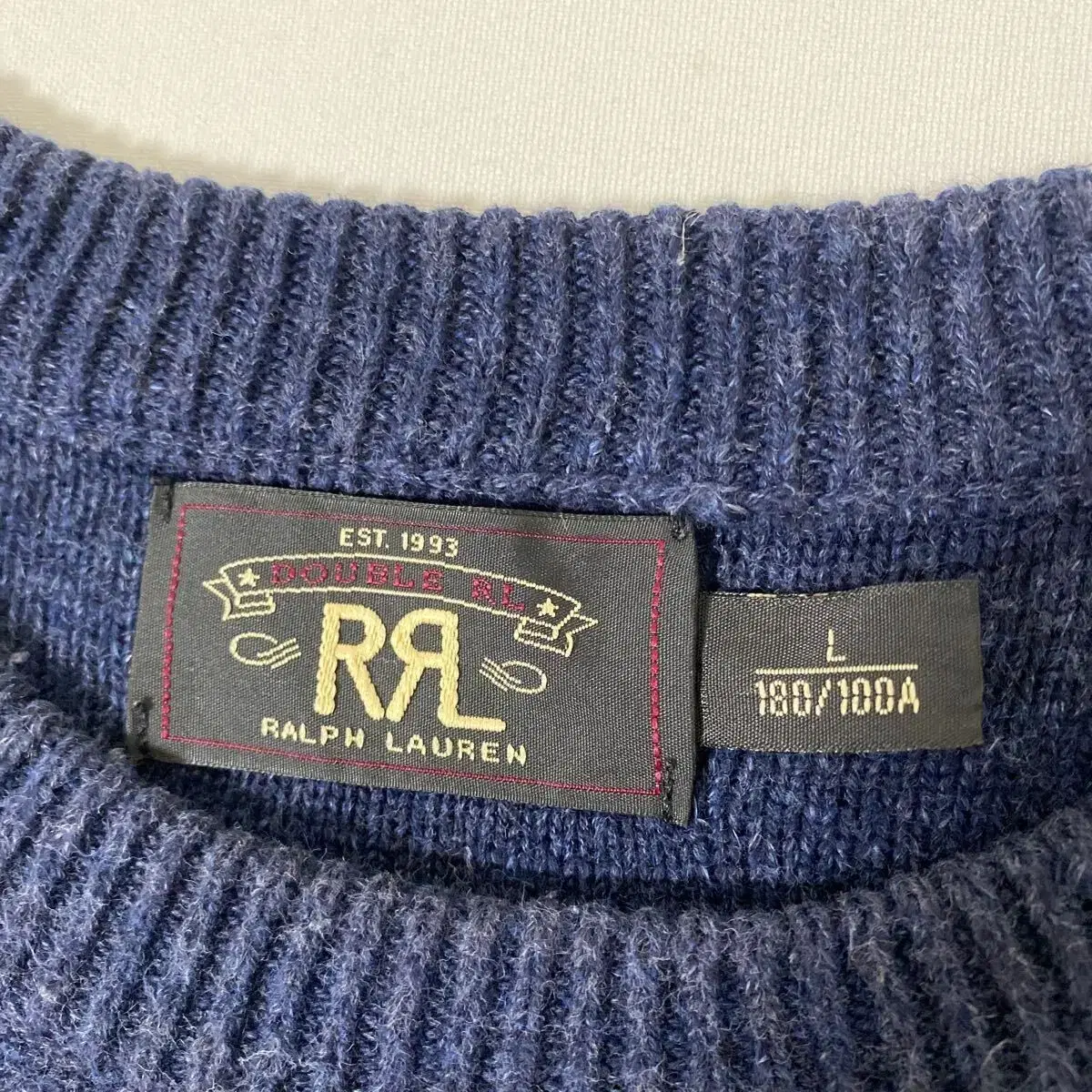 RRL 더블알엘 인디고 스트라이프 니트