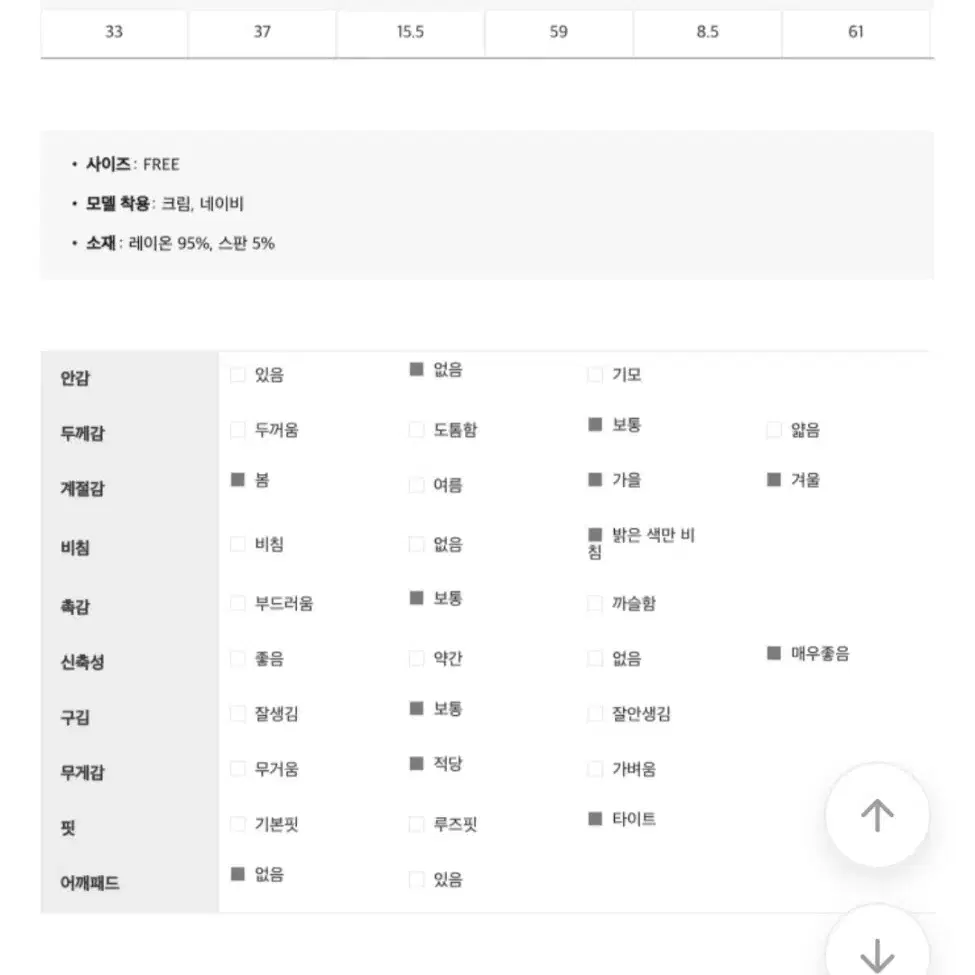 모코블링 골지폴라티 크림 새상품