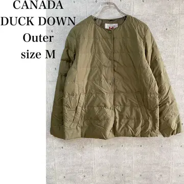 CANADA DUCK DOWN 아우터 카키 사이즈 M 사이즈 여성용