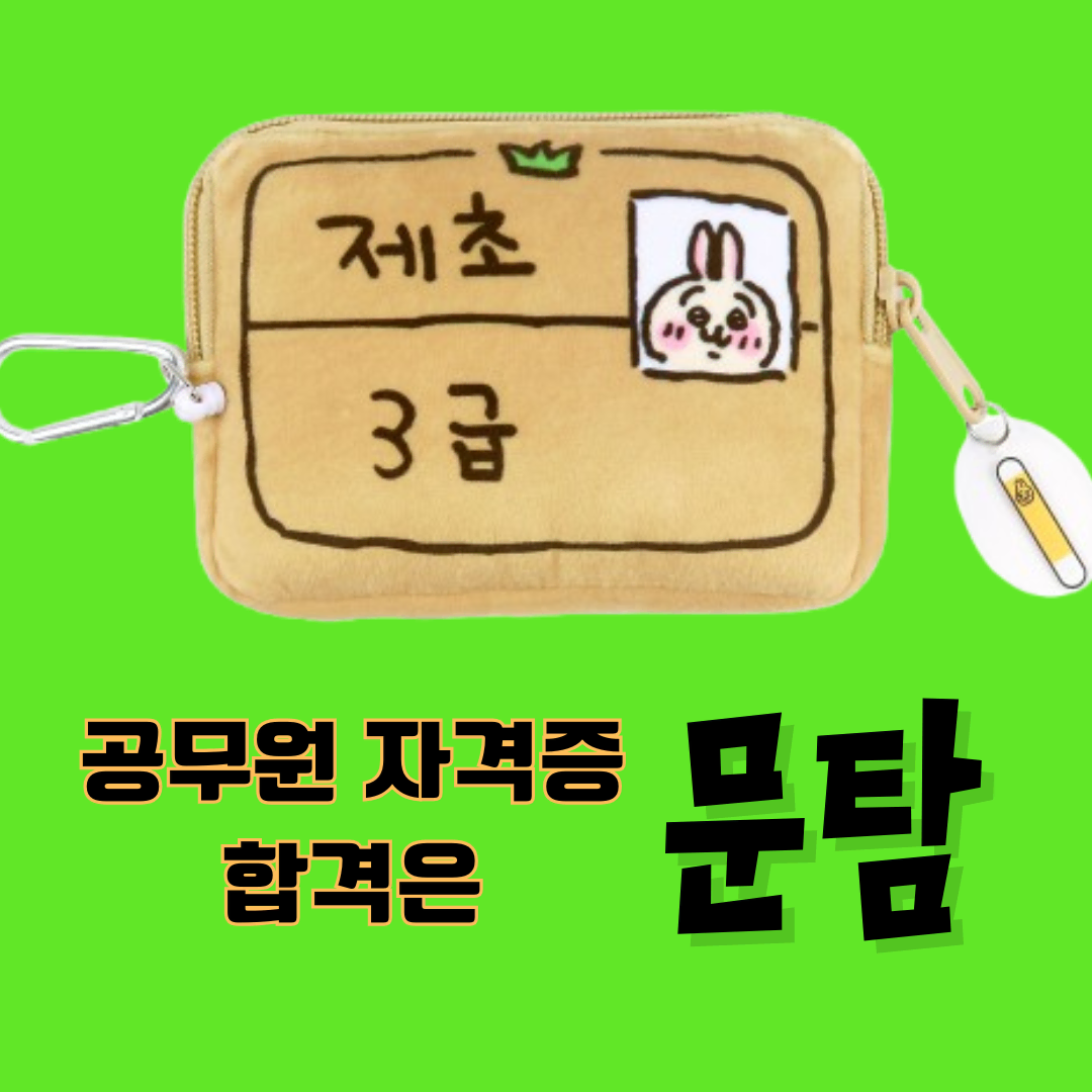 치이카와 먼작귀 제초 자격증 동전지갑