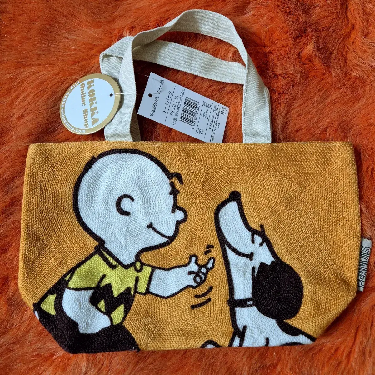 KOKKA SNOOPY PEANUTS 스누피 토트백 새상품