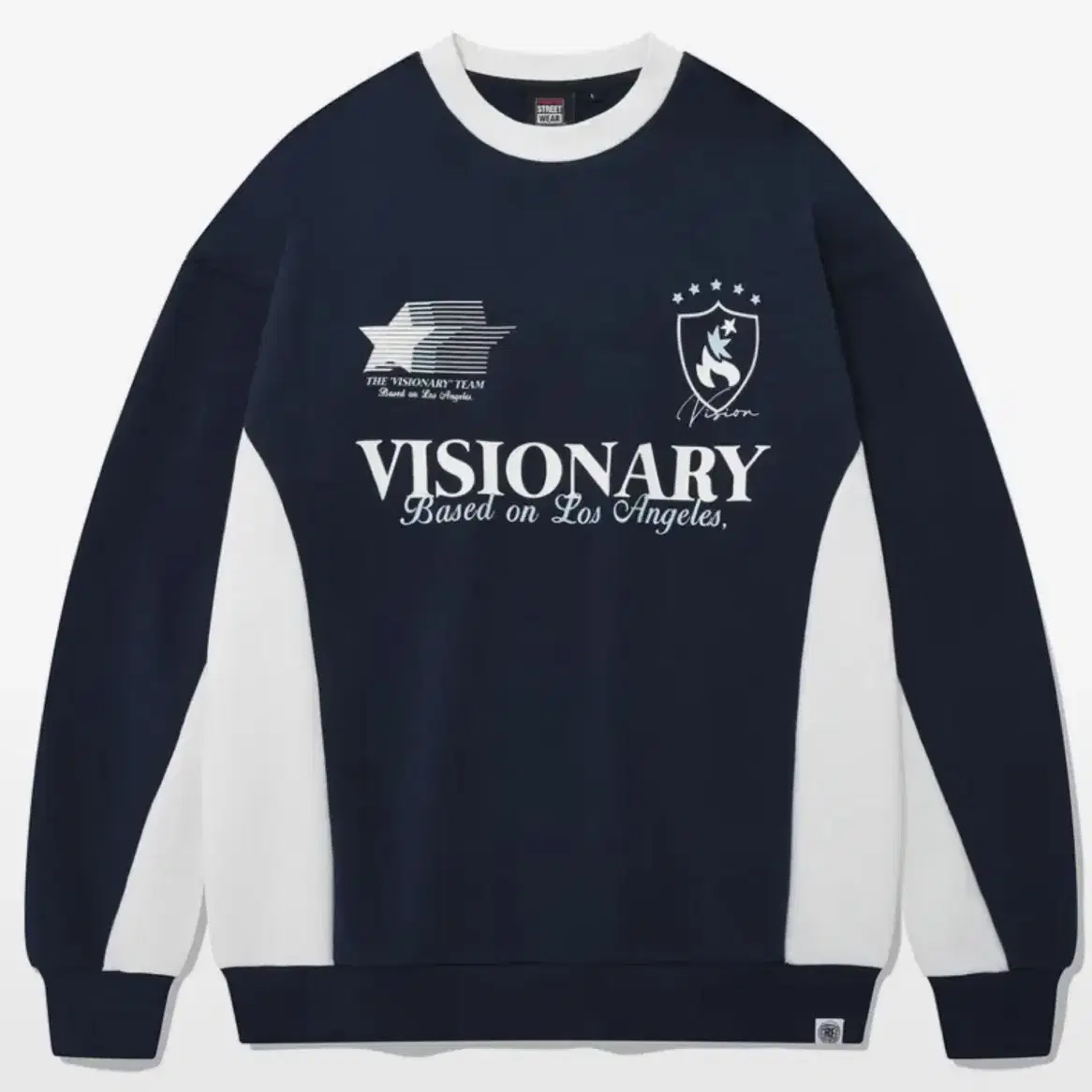 비전스트릿웨어 맨투맨 VSW Football Crewneck Navy