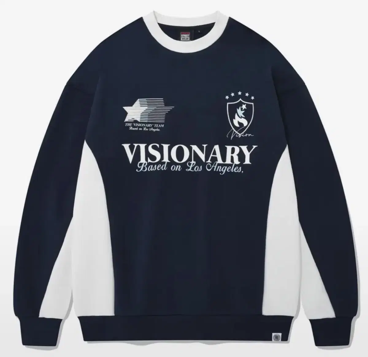 비전스트릿웨어 맨투맨 VSW Football Crewneck Navy