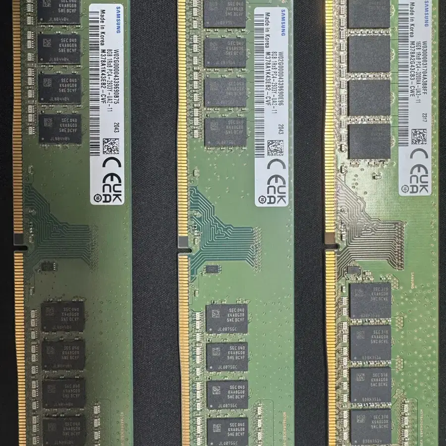 삼성 램 ddr4 16g 1개, 8g 2개