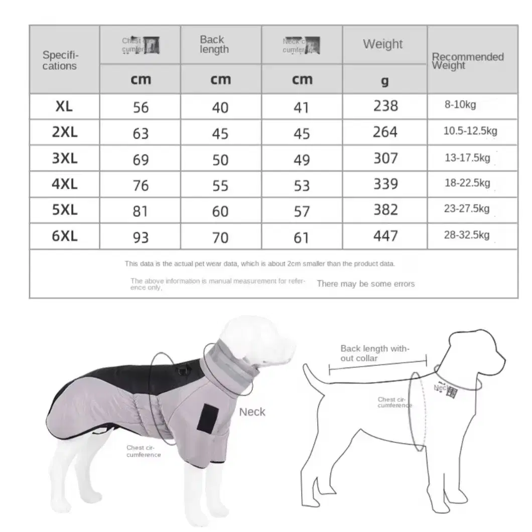 *새상품* 등길이 53cm 대형견 패딩올인원 강아지옷