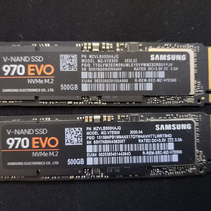 삼성 970 EVO NVME M.2 SSD 500GB